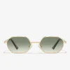 D.Franklin Hex Legacy Gold / Gradient Green|Damen Eckige Sonnenbrillen|Eckige Sonnenbrillen