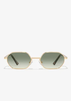 D.Franklin Hex Legacy Gold / Gradient Green|Damen Eckige Sonnenbrillen|Eckige Sonnenbrillen
