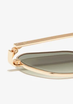 D.Franklin Hex Legacy Gold / Gradient Green|Damen Eckige Sonnenbrillen|Eckige Sonnenbrillen