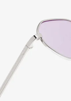 D.Franklin Hex Legacy Silver / Lavender|Damen Eckige Sonnenbrillen|Eckige Sonnenbrillen