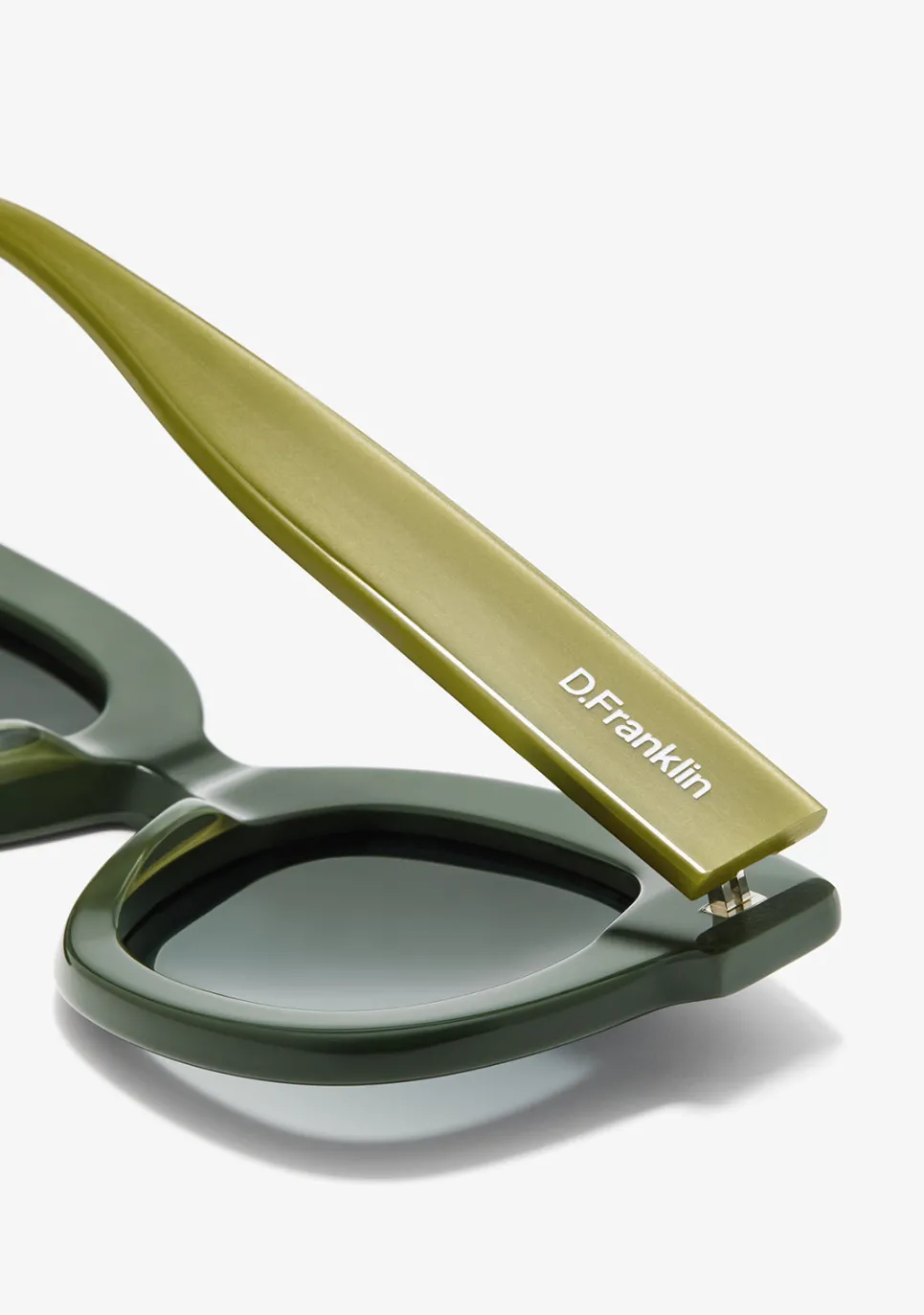 D.Franklin Holly Green / Gradient Green|Damen Runde Sonnenbrillen