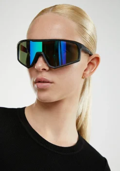 D.Franklin Hurricane Black / Green|Damen Sport-Sonnenbrillen|Sport-Sonnenbrillen