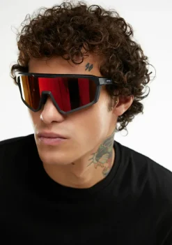 D.Franklin Hurricane Black / Red|Damen Sport-Sonnenbrillen|Sport-Sonnenbrillen