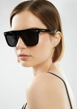 D.Franklin Infinity Black / Black|Damen Eckige Sonnenbrillen|Eckige Sonnenbrillen