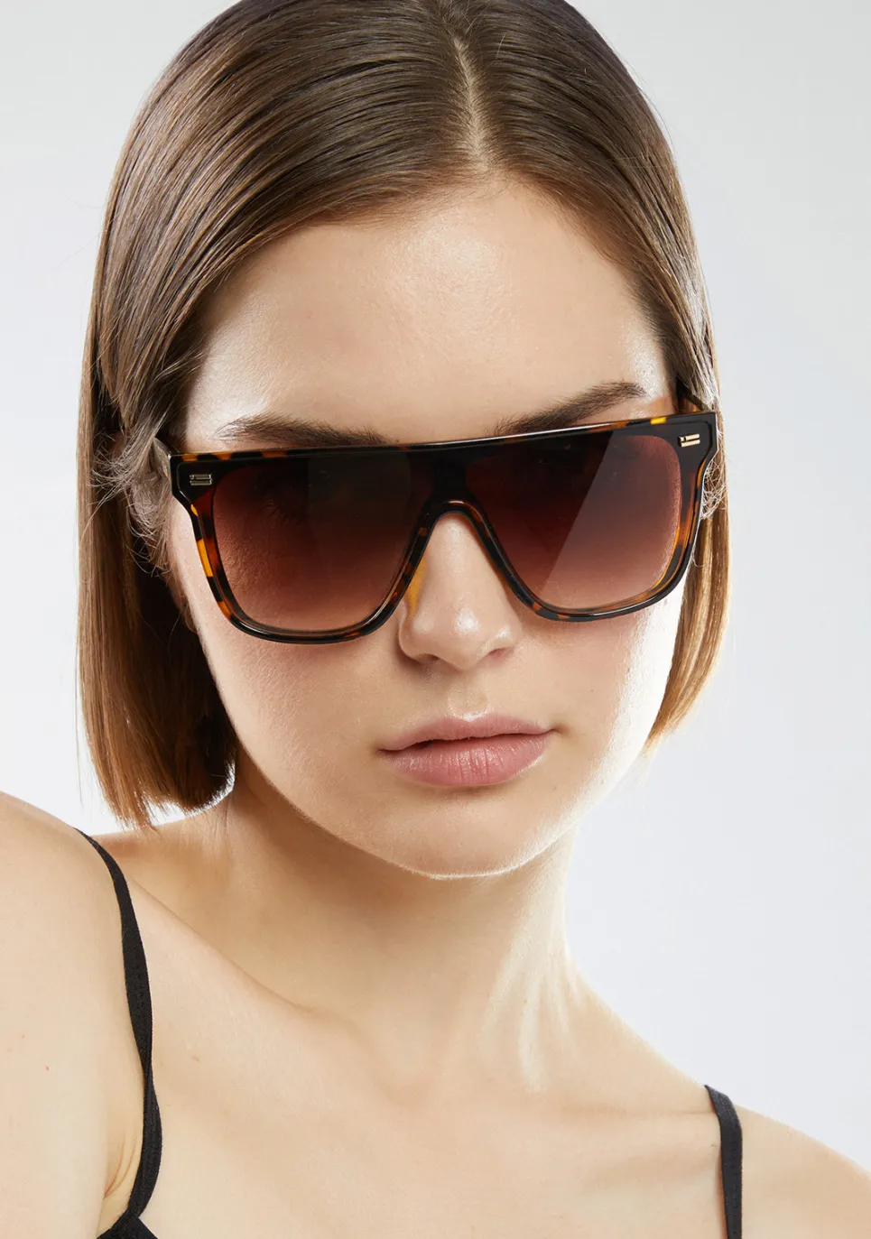 D.Franklin Infinity Carey / Gradient Brown|Damen Eckige Sonnenbrillen|Eckige Sonnenbrillen