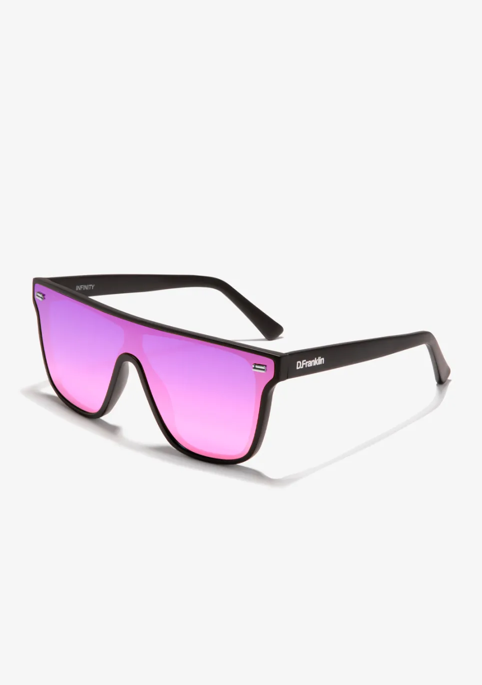 D.Franklin Infinity Matt Black / Pink Revo|Damen Eckige Sonnenbrillen|Eckige Sonnenbrillen