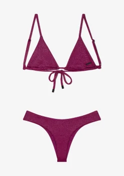 D.Franklin Kai Top + Ava Bottom Mulberry Glimmer Bikini|Damen Bikinis Und Einteiler