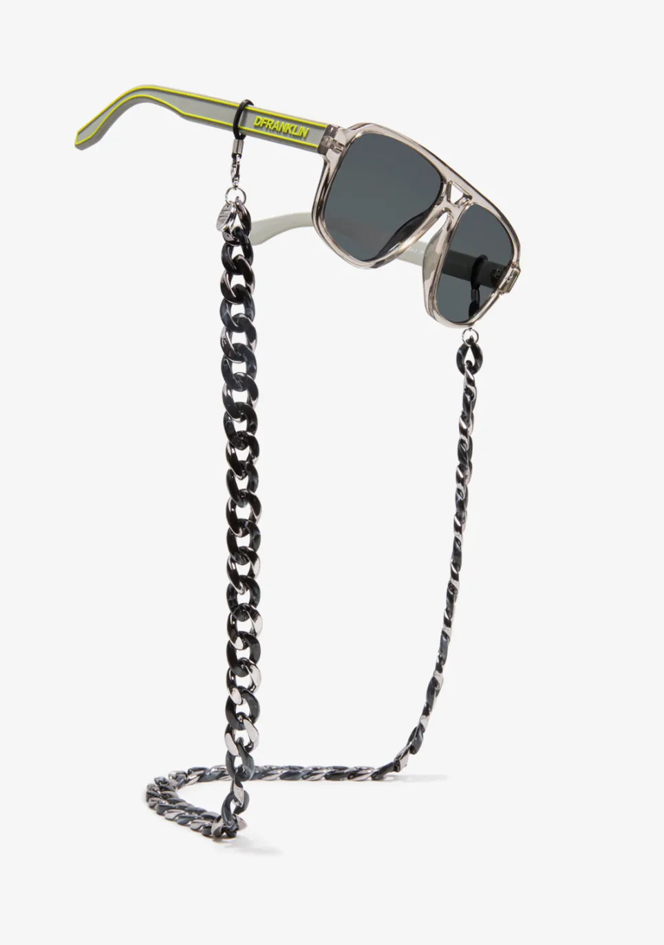 D.Franklin Link Chain Black / Silver|Damen Brillen-Zubehör|Brillen-Zubehör