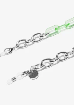 D.Franklin Link Chain Green / Silver|Damen Brillen-Zubehör|Brillenketten