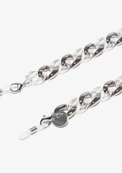 D.Franklin Link Chain Transparent / Black|Damen Brillen-Zubehör|Brillenketten