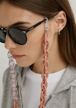 D.Franklin Link Chain Transparent / Pink|Damen Brillen-Zubehör|Brillenketten