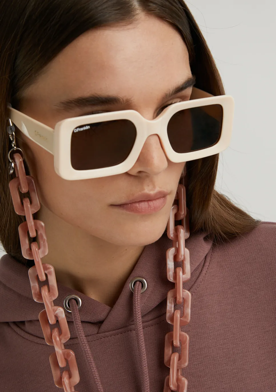 D.Franklin Link Chain XL Pink|Damen Brillen-Zubehör|Brillenketten