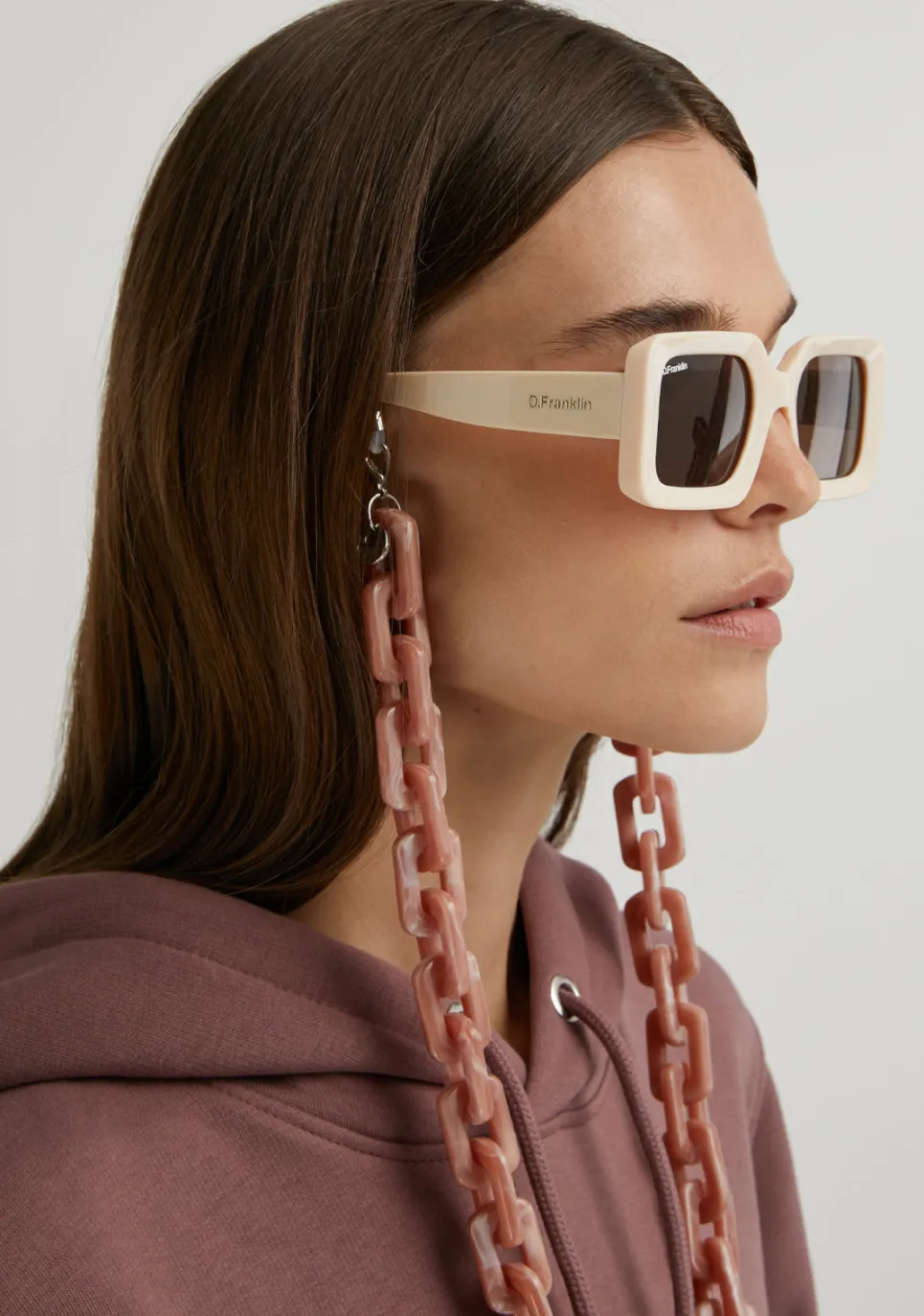 D.Franklin Link Chain XL Pink|Damen Brillen-Zubehör|Brillenketten