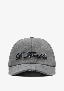D.Franklin Logo Denim Cap Black|Damen Kappen|Kappen