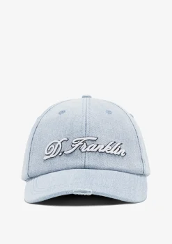 D.Franklin Logo Denim Cap Blue|Damen Kappen|Kappen