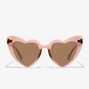 D.Franklin Love Heart Trans Brown / Brown|Damen Cat Eye Sonnenbrillen