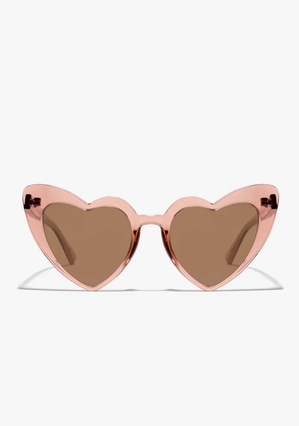 D.Franklin Love Heart Trans Brown / Brown|Damen Cat Eye Sonnenbrillen