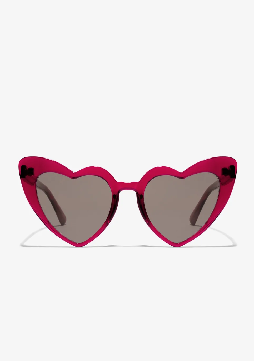 D.Franklin Love Heart Trans Burgundy / Brown|Damen Cat Eye Sonnenbrillen