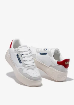 D.Franklin Low Court Basic White / Red / Navy|Herren Sneakers
