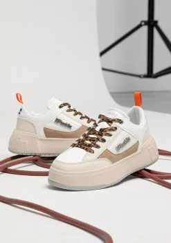 D.Franklin Low Court Beige / Leo|Damen Sneakers
