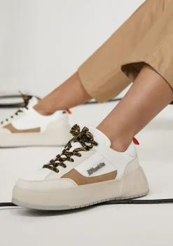 D.Franklin Low Court Beige / Leo|Damen Sneakers