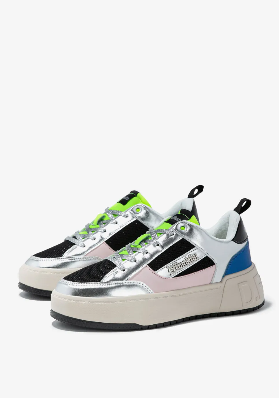 D.Franklin Low Court Silver / Pink|Damen Sneakers