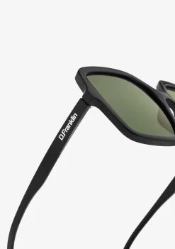 D.Franklin Margot Black / G15|Damen Eckige Sonnenbrillen