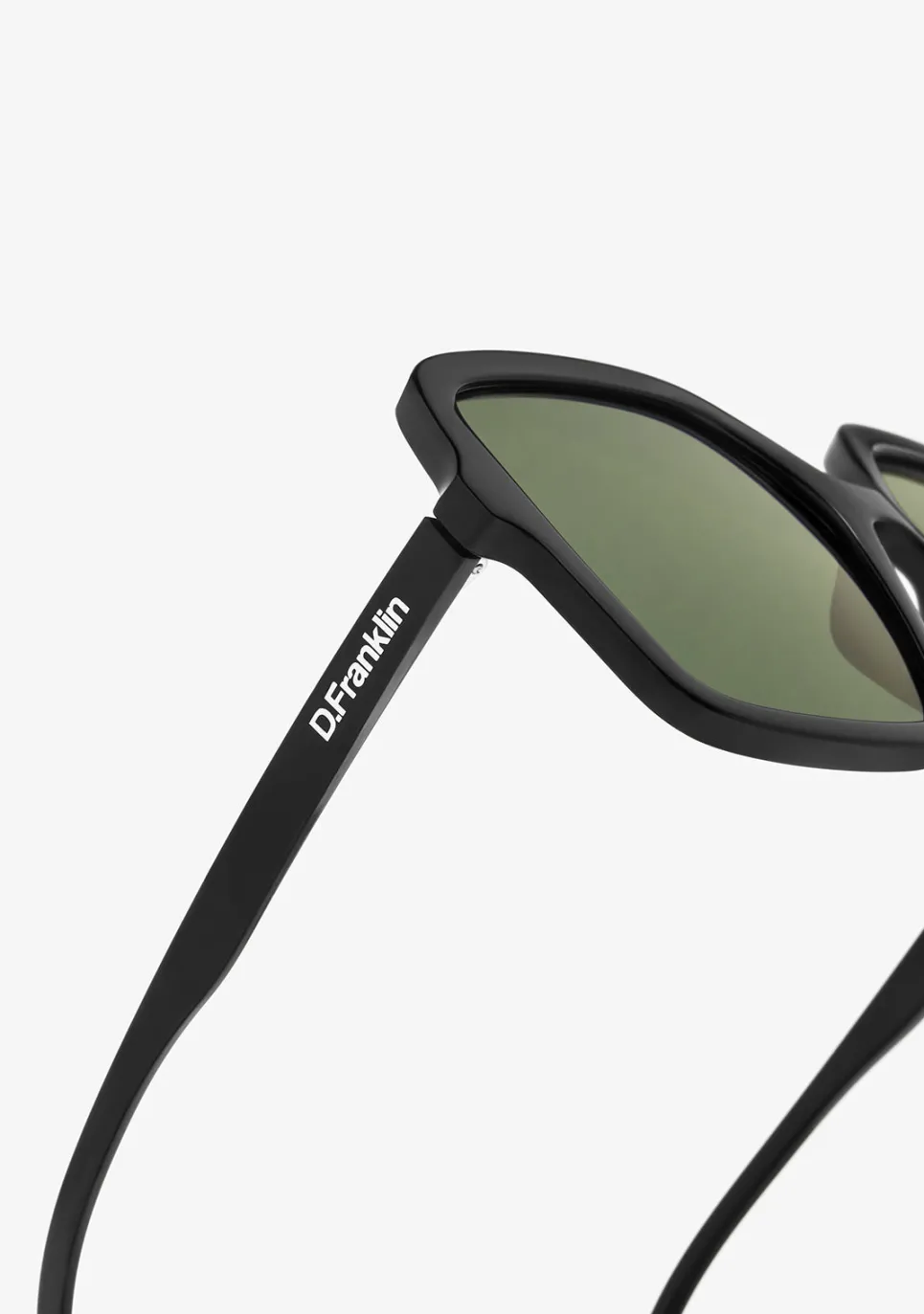 D.Franklin Margot Black / G15|Damen Eckige Sonnenbrillen