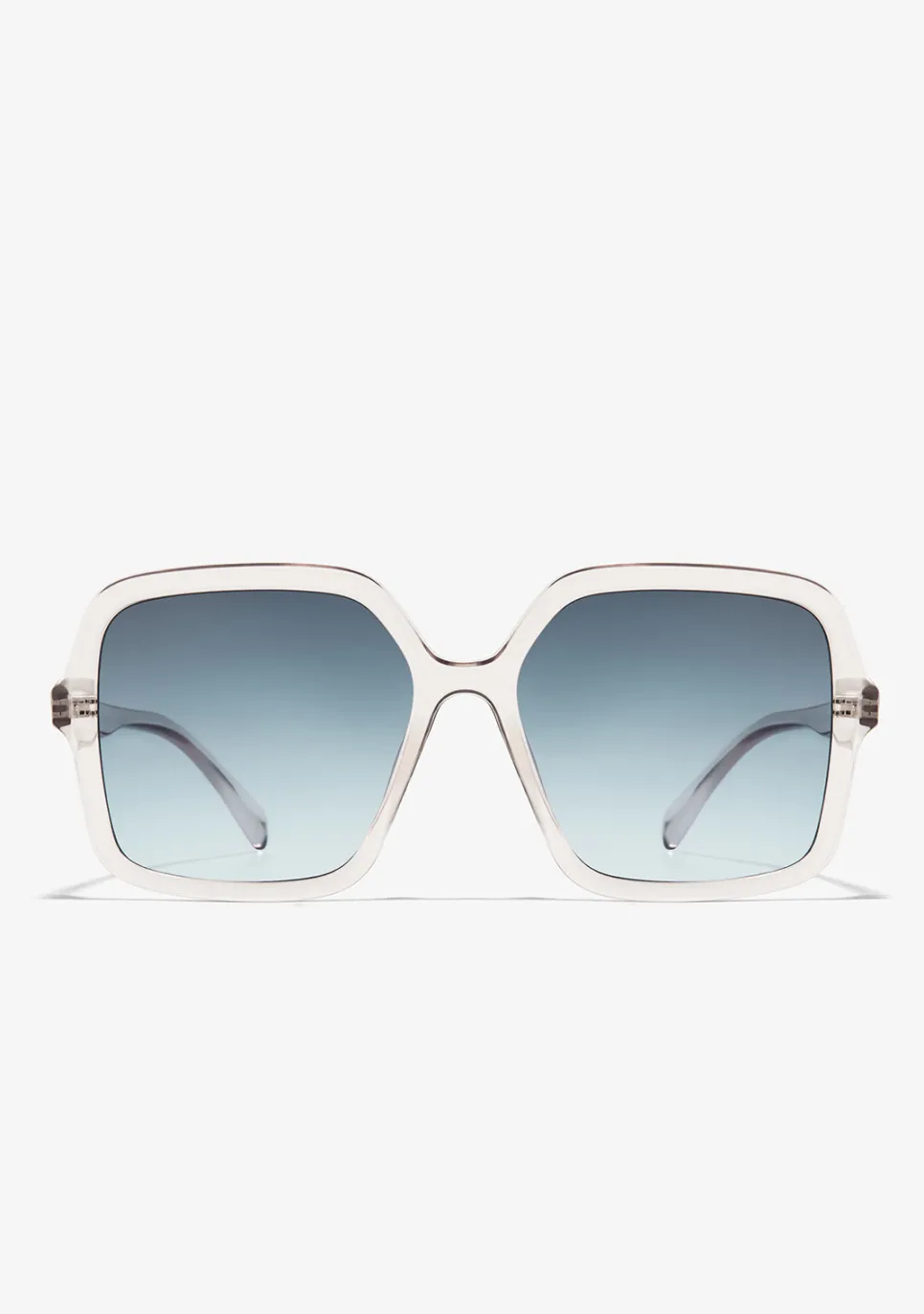 D.Franklin Margot Transparent / Gradient Blue|Damen Eckige Sonnenbrillen