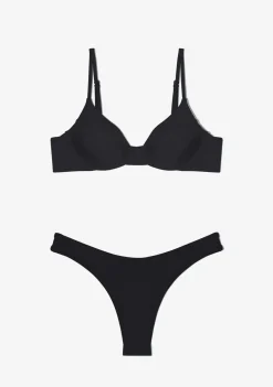 D.Franklin Masha Top + Ava Bottom Black Bikini|Damen Bikinis Und Einteiler