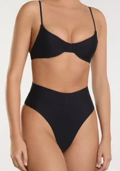 D.Franklin Masha Top + Kalea Bottom Black Bikini|Damen Bikinis Und Einteiler