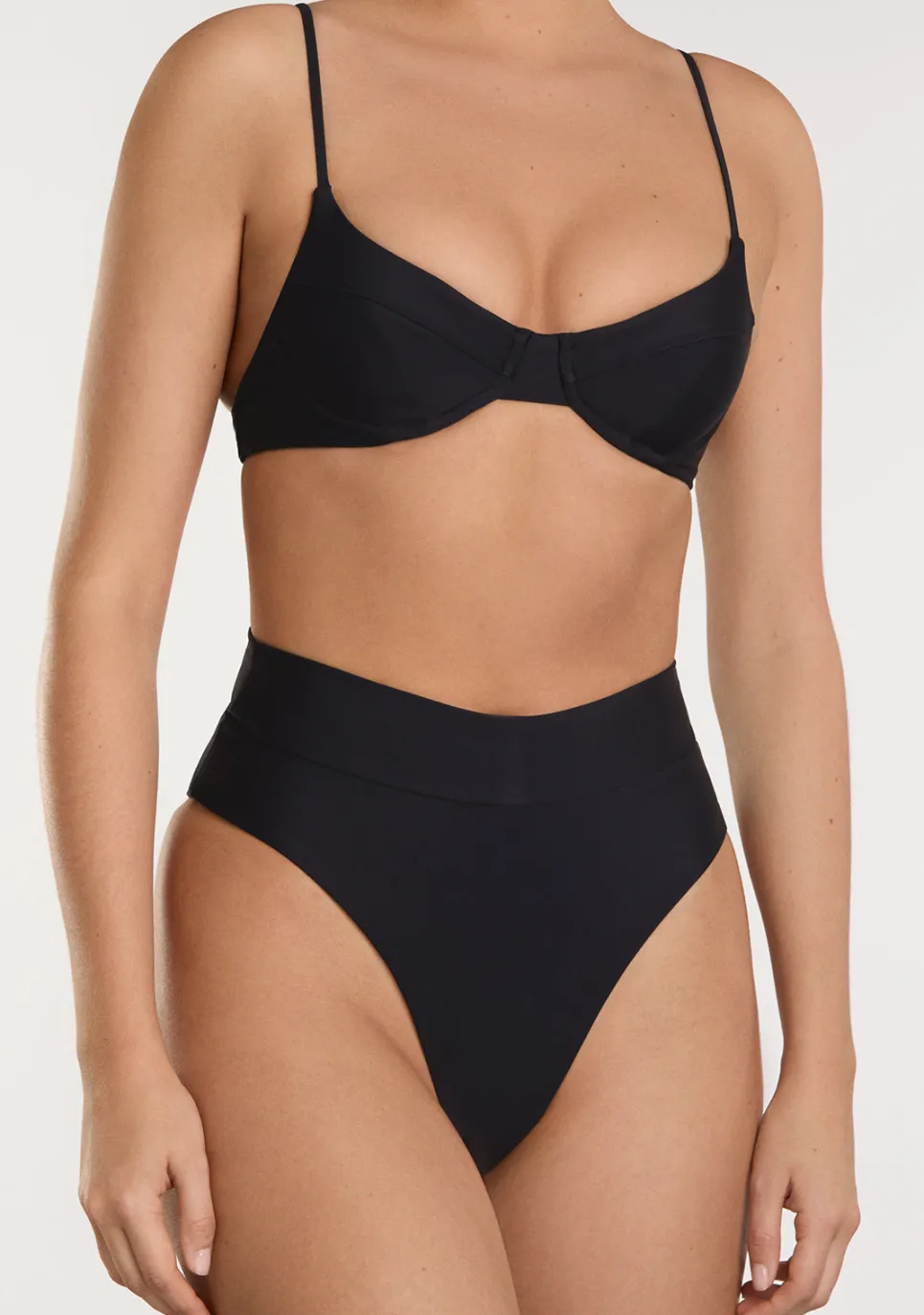 D.Franklin Masha Top + Kalea Bottom Black Bikini|Damen Bikinis Und Einteiler