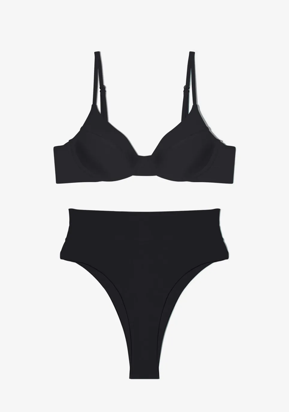 D.Franklin Masha Top + Kalea Bottom Black Bikini|Damen Bikinis Und Einteiler