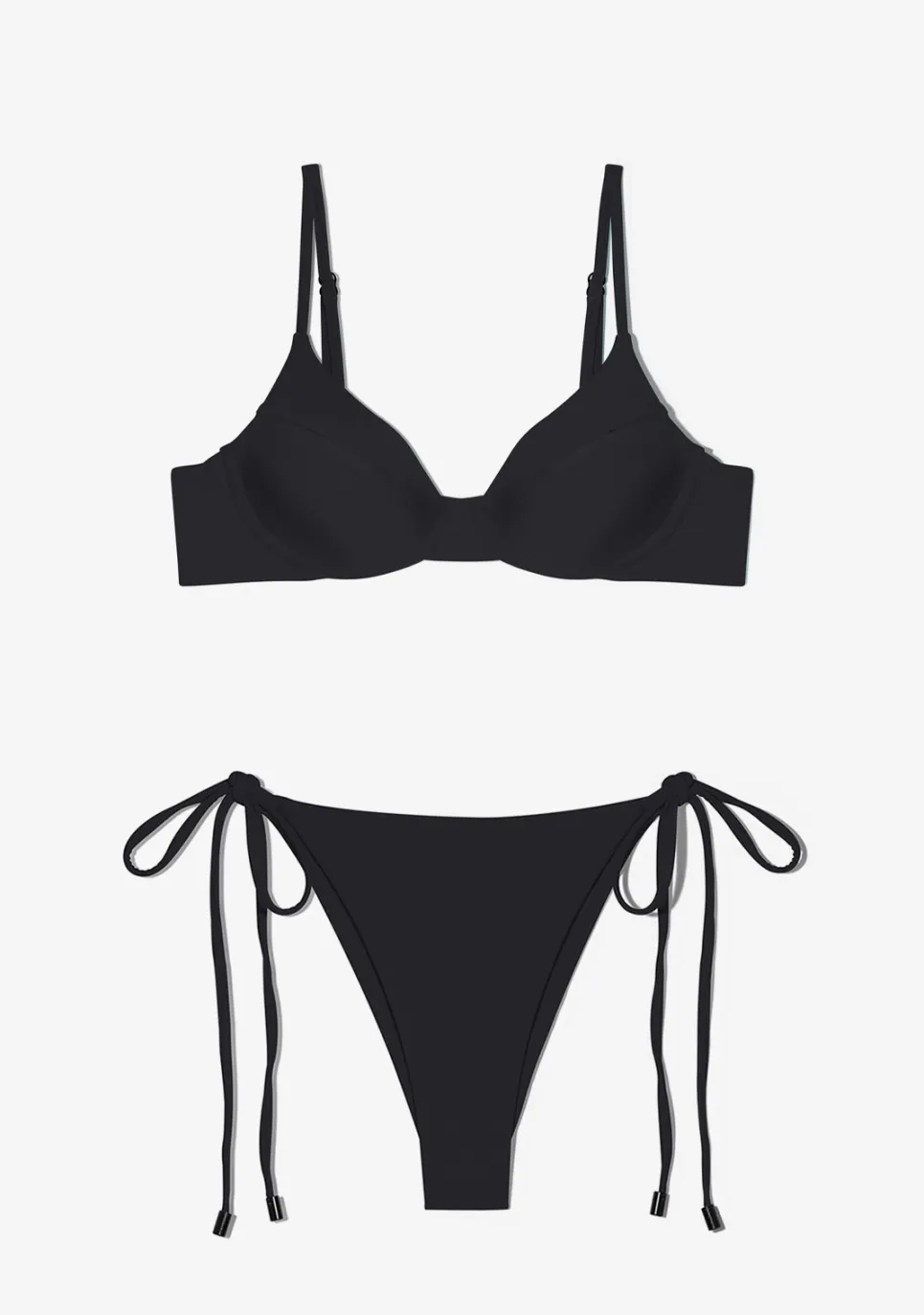 D.Franklin Masha Top + Lilo Bottom Black Bikini|Damen Bikinis Und Einteiler