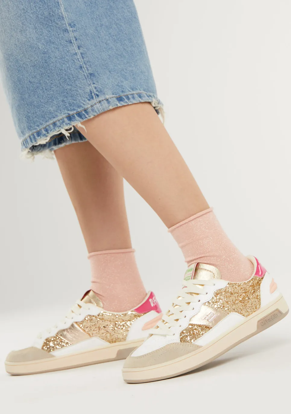 D.Franklin Match Skate Sneakers Gold|Damen Sneakers