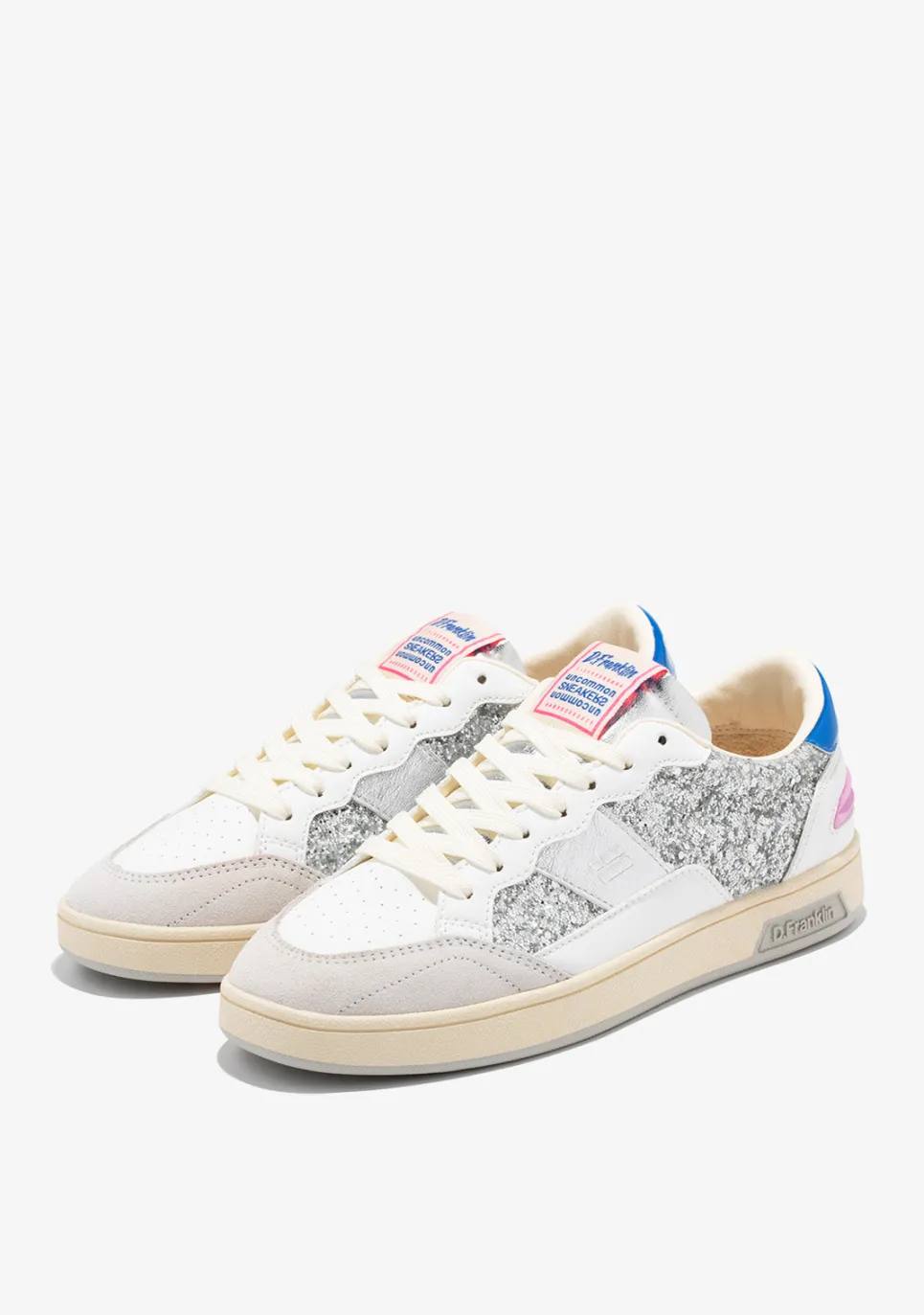 D.Franklin Match Skate Sneakers Silver|Damen Sneakers