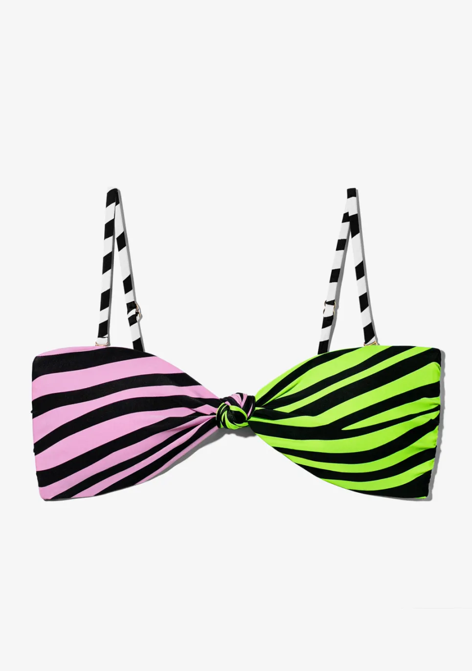 D.Franklin Maui Top Zebra Pink / Lime|Damen Bikinis Und Einteiler