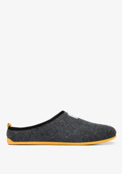 D.Franklin Mercredy Slipper Black / Yellow|Herren Hausschuhe