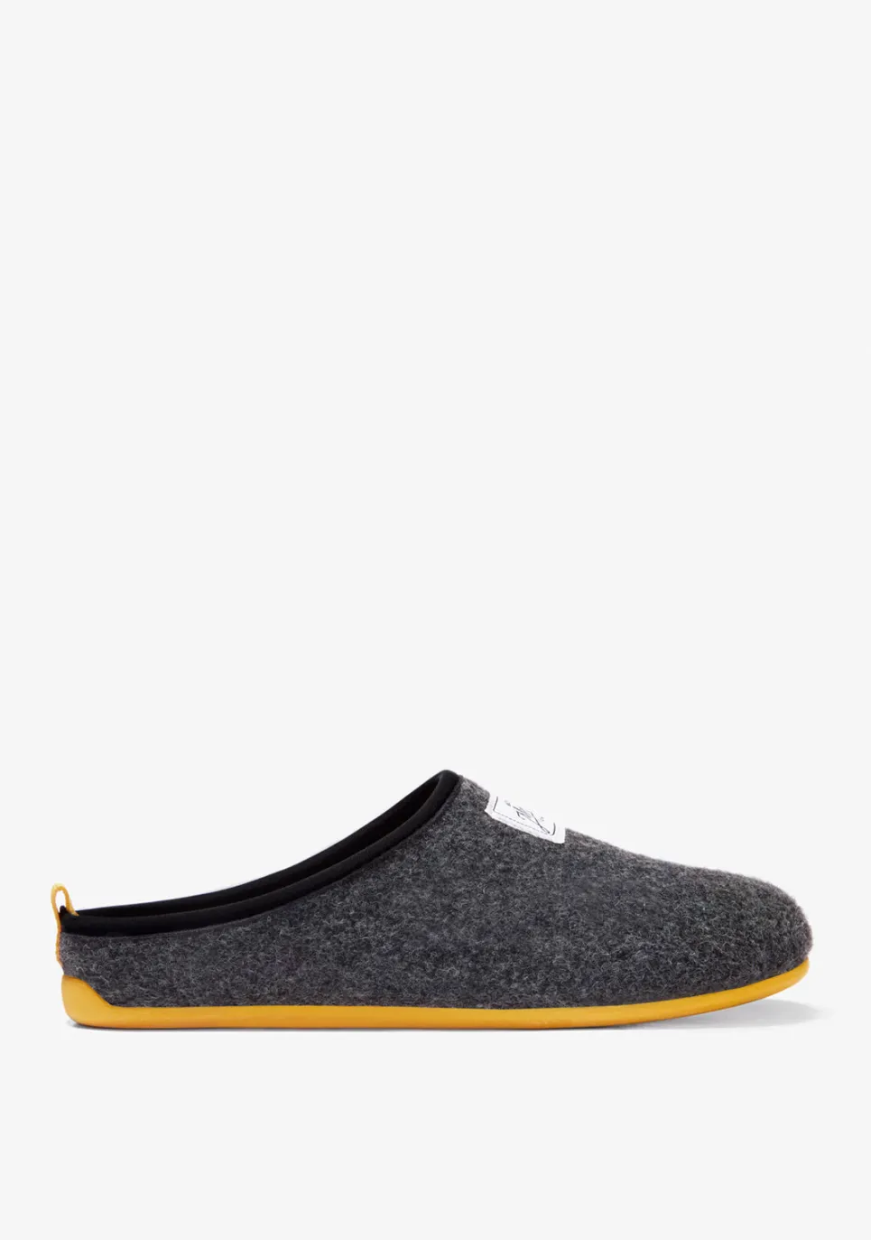 D.Franklin Mercredy Slipper Black / Yellow|Damen Hausschuhe