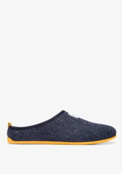 D.Franklin Mercredy Slipper Navy / Yellow|Herren Hausschuhe