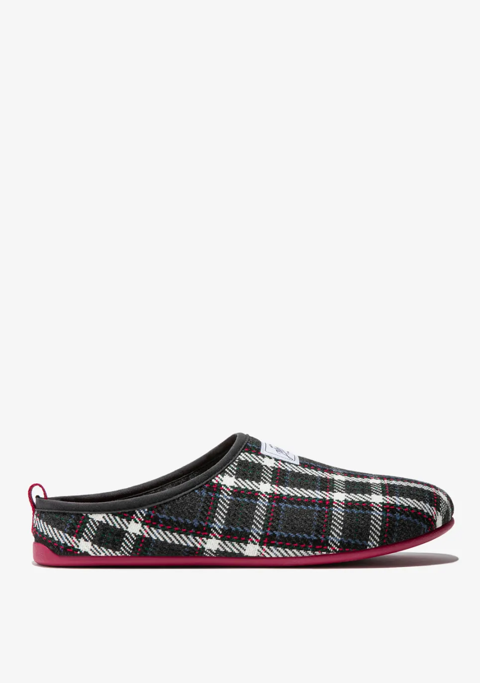 D.Franklin Mercredy Slipper Tartan Grey|Herren Hausschuhe