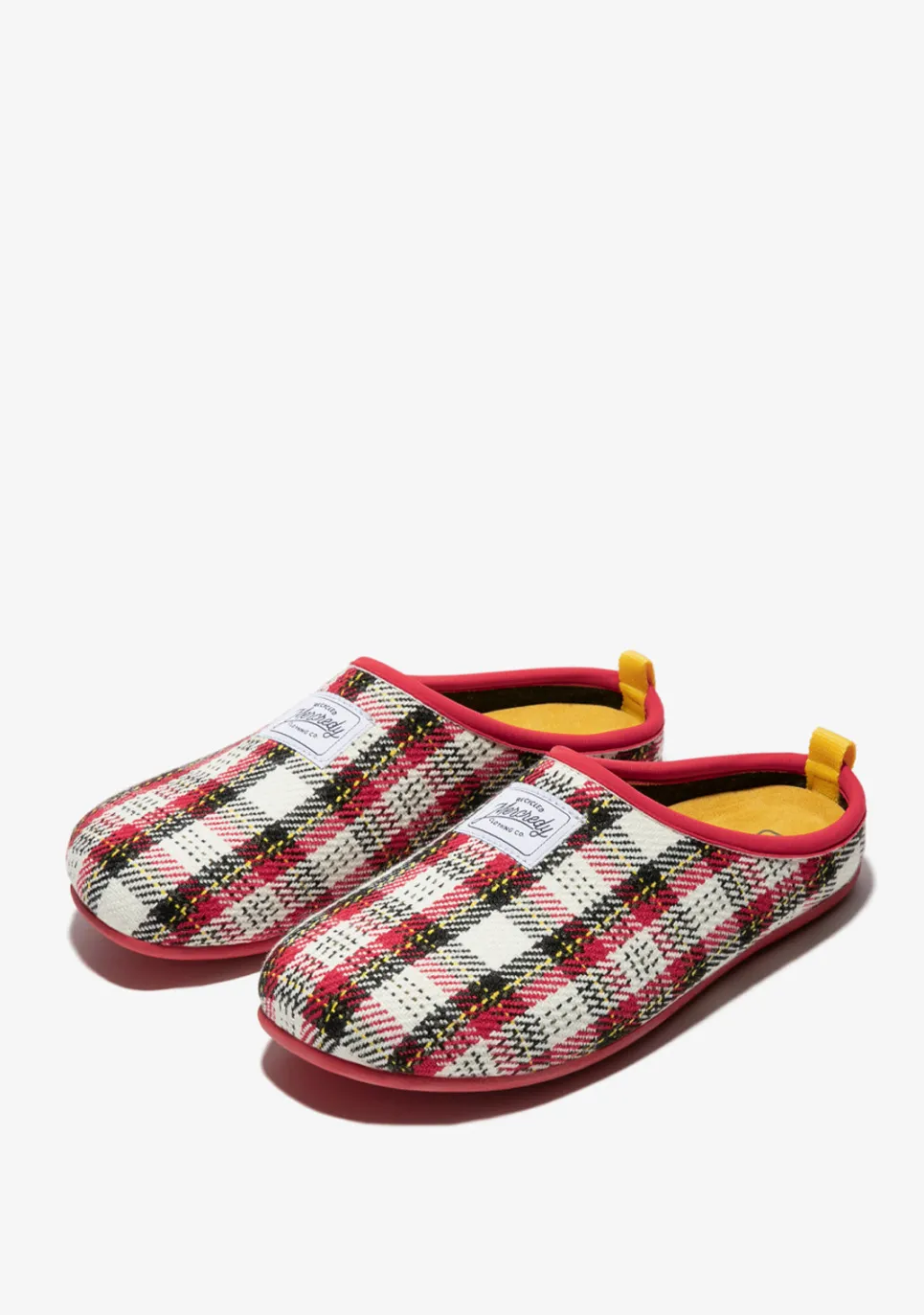 D.Franklin Mercredy Slipper Tartan Red / White|Damen Hausschuhe