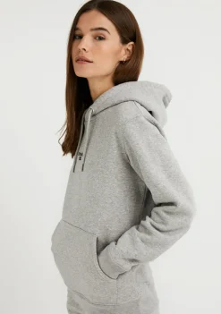 D.Franklin Mid Logo Hoodie Grey / Black|Damen Sweatshirts|Sweatshirts