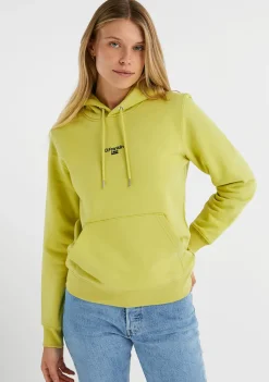 D.Franklin Mid Logo Hoodie Linded Green / Black|Damen Sweatshirts|Sweatshirts