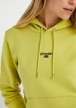 D.Franklin Mid Logo Hoodie Linded Green / Black|Damen Sweatshirts|Sweatshirts