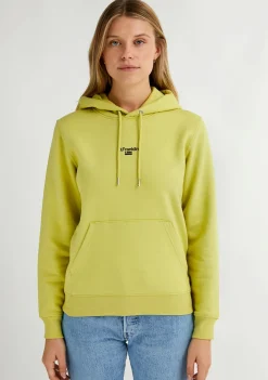 D.Franklin Mid Logo Hoodie Linded Green / Black|Damen Sweatshirts|Sweatshirts
