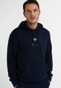 D.Franklin Mid Logo Hoodie Navy / White|Damen Sweatshirts|Sweatshirts