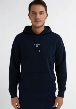 D.Franklin Mid Logo Hoodie Navy / White|Damen Sweatshirts|Sweatshirts