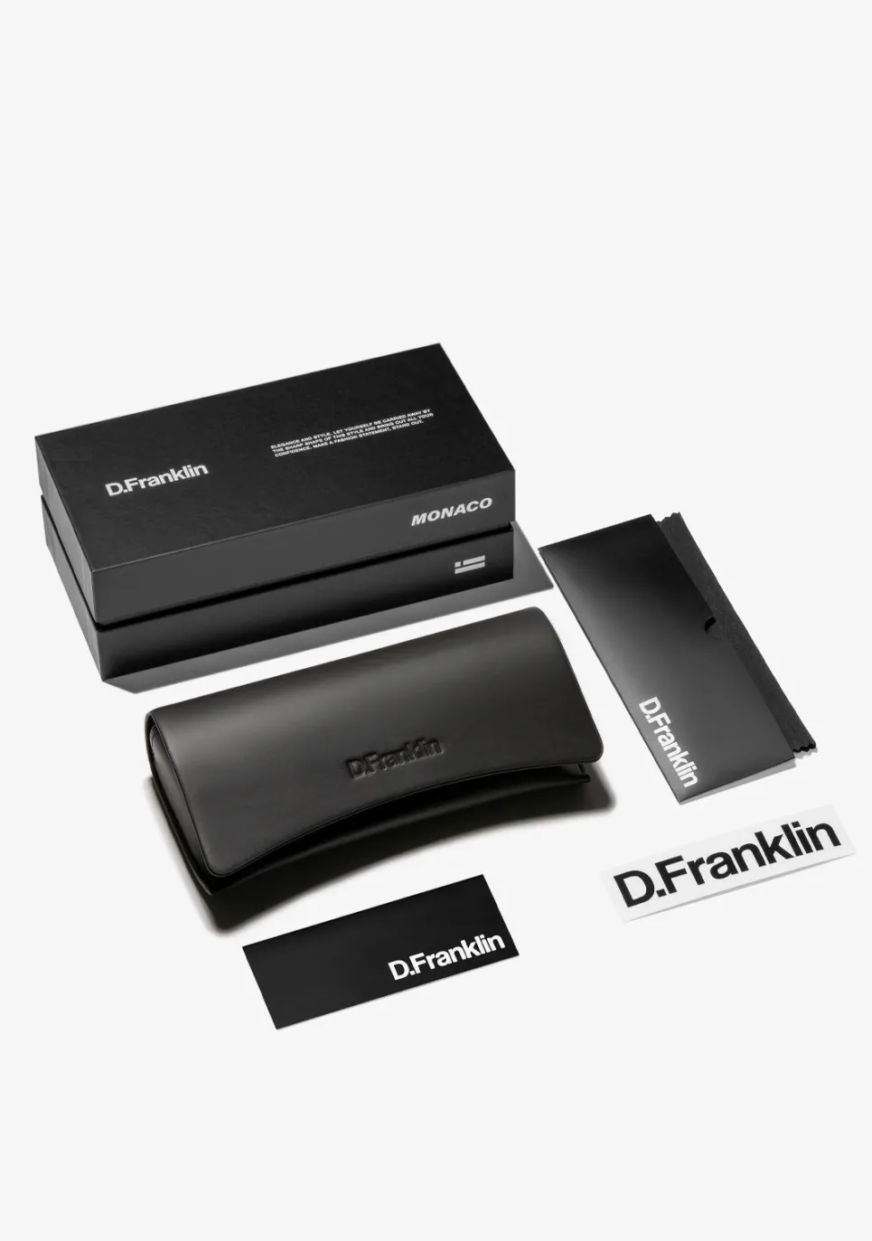 D.Franklin Monaco Black / Black|Damen Cat Eye Sonnenbrillen