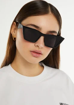 D.Franklin Monaco Black / Black|Damen Cat Eye Sonnenbrillen